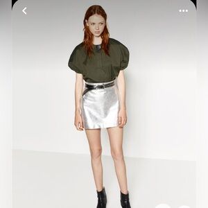 ❤️On trend ❤️Zara Metalic women mini skirt